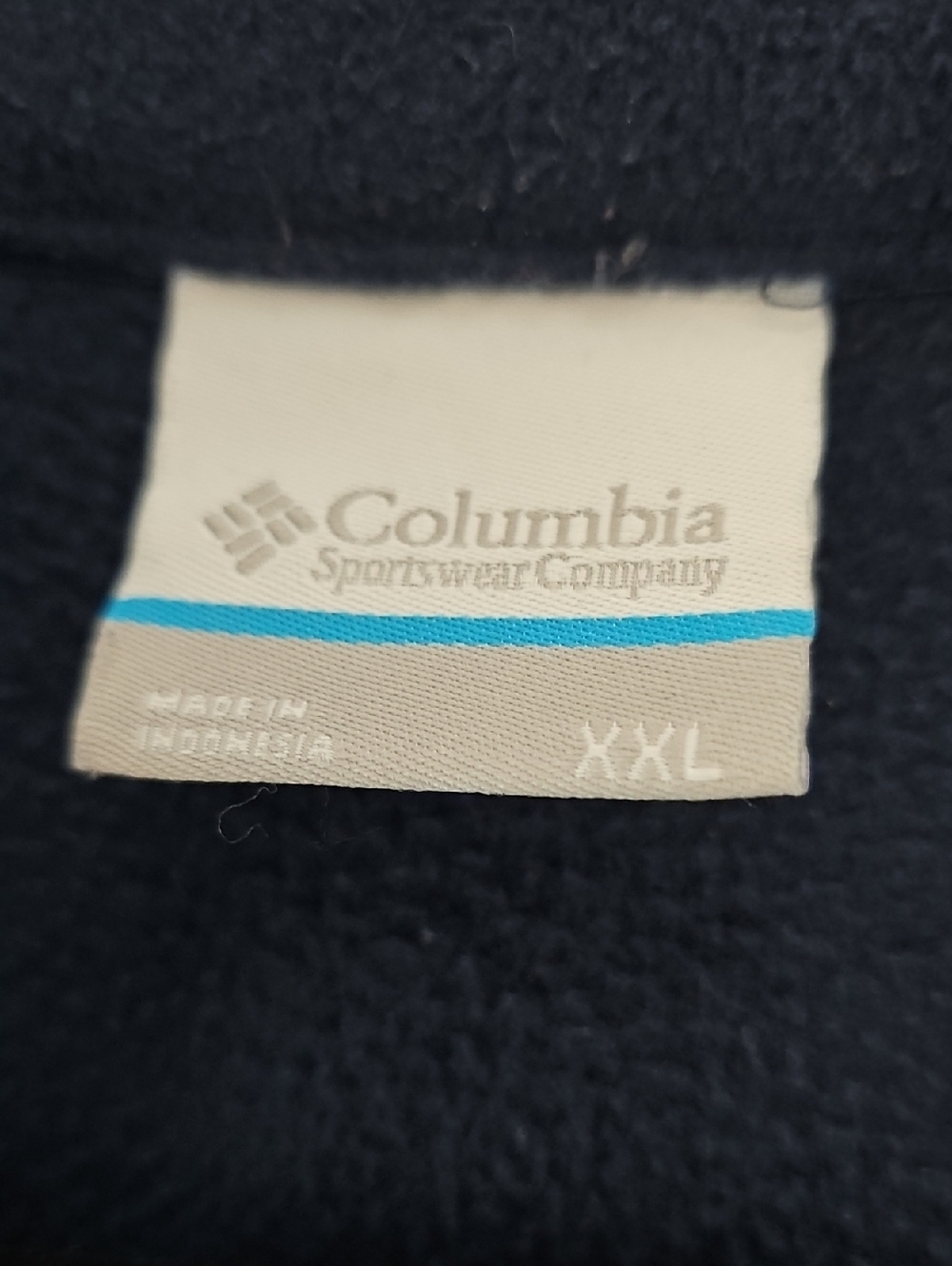 Columbia Navy Blue Quarter-Zip Fleece Pullover - Picture 3 of 4